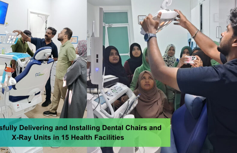 Successful Completion of the supply and installation of the dental chairs and dental x-ray units in 15 Health facilities